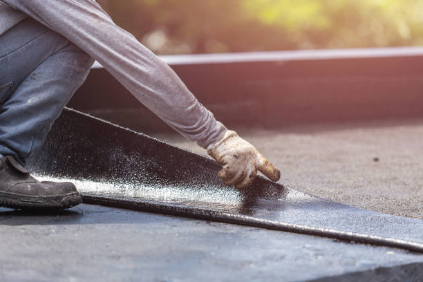 Professional Basement Waterproofing technician working in Weston, NJ
